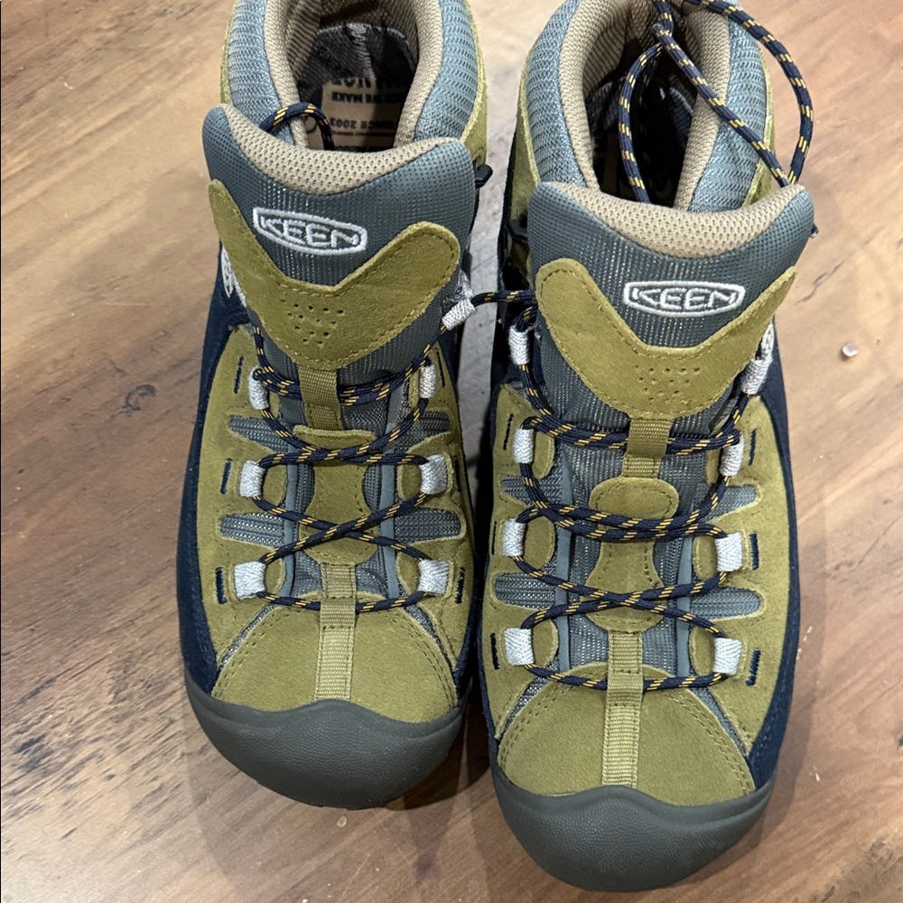 Keen Olive and Navy Outdoor Boots